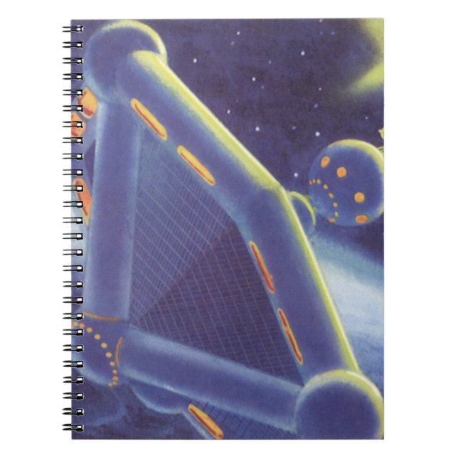Cuaderno Estación Espacial en Órbita de Ciencia Ficción Vin (Frente)