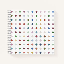 Cuaderno Estacionamiento de patrón geométrico de diamantes 