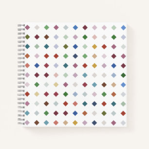 Cuaderno Estacionamiento de patrón geométrico de diamantes 