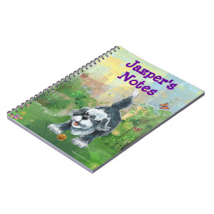 Cuaderno Estacionamiento de perro de oveja agobiante