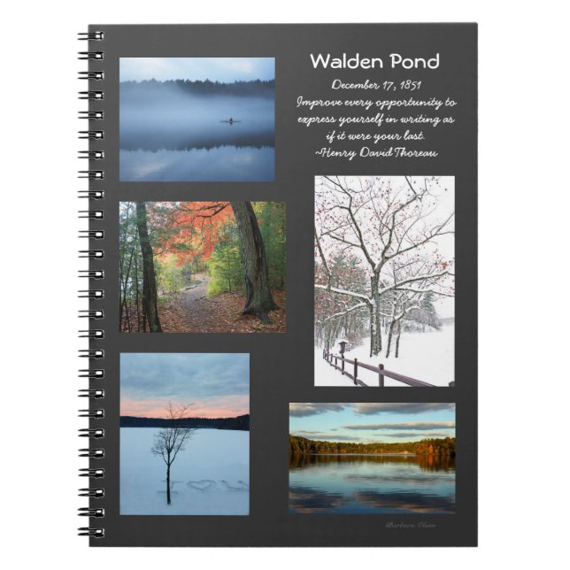 Cuaderno Estaciones de la charca de Walden (Frente)