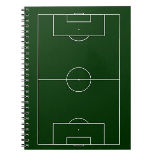 Cuaderno estadio de fútbol verde