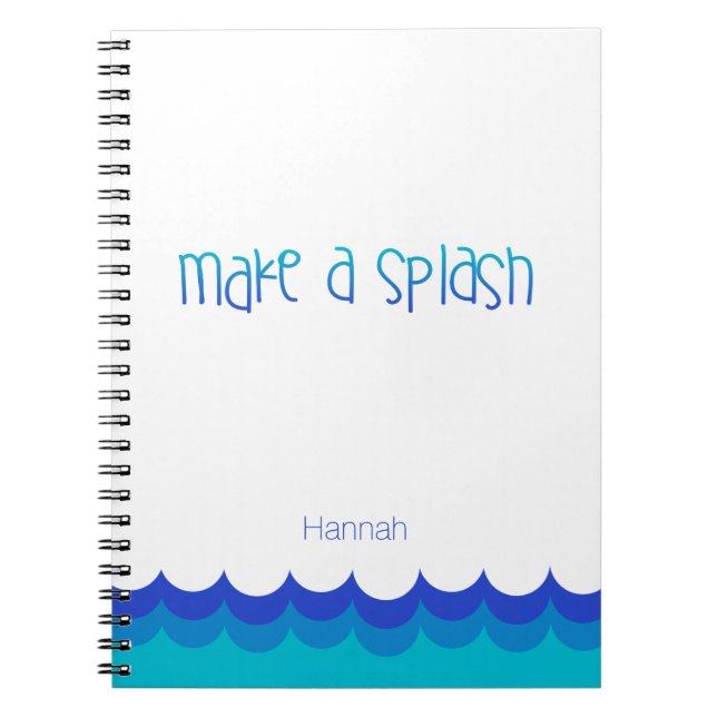 Cuaderno Estadísticas de natación personalizadas (Frente)