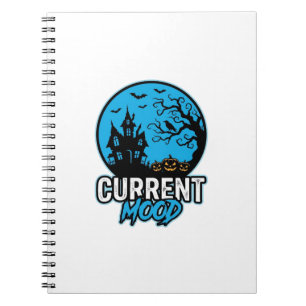 Cuaderno Estado de ánimo actual Halloween Grabado Vintage V