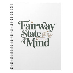 Cuaderno Estado de Ánimo de Calle de Golf Minimal Retro Est