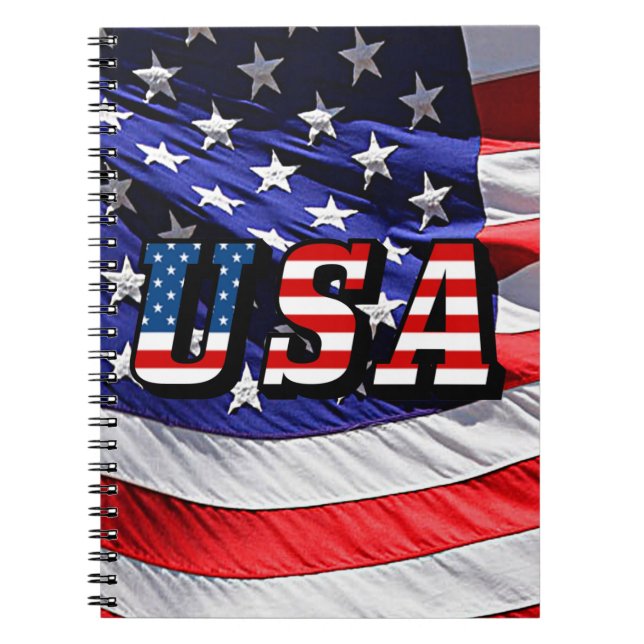 Cuaderno Estados Unidos - Bandera estadounidense (Frente)