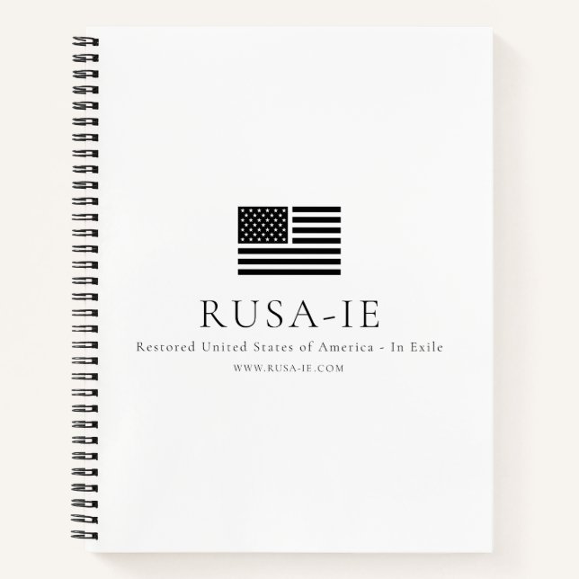 Cuaderno Estados Unidos de América restaurados - En el exil (Anverso)