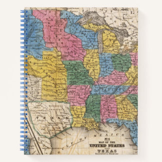 Cuaderno Estados Unidos Texas México y Guatimala