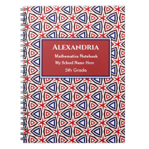 Cuaderno Estadounidense Patriótico Estadounidense del Azul 