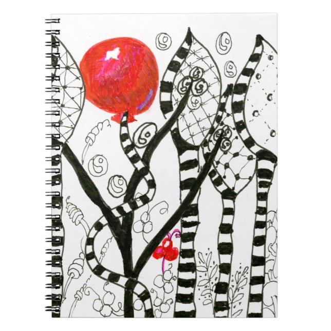 Cuaderno Estallido del bosque imaginario de Zendoodle del (Frente)