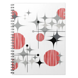 Cuaderno Estallidos de estrellas y globos modernos de media
