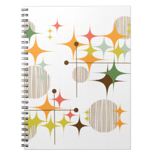 Cuaderno Estallidos de estrellas y globos modernos de media