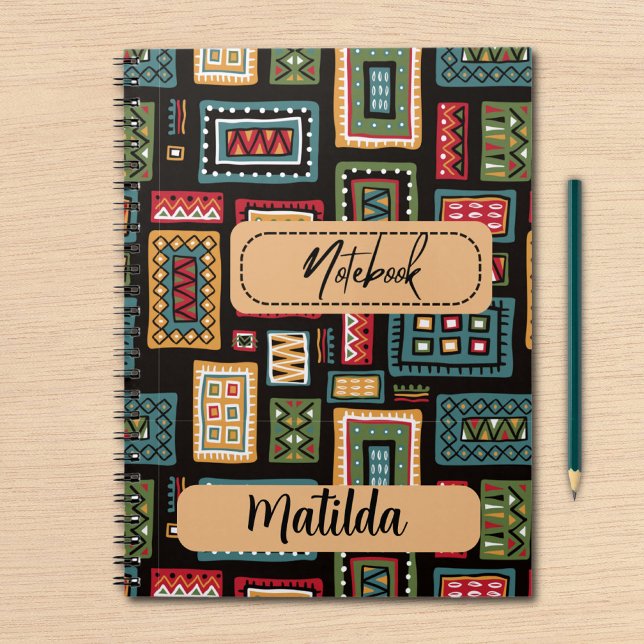 Cuaderno Estampa africana personalizada (Subido por el creador)