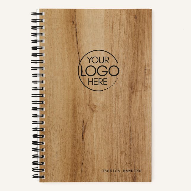Cuaderno Estampa moderna de chapa de madera ligera de moda  (Anverso)