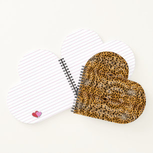Cuaderno Estampado Animal de Pelo de Guepardo Exótico de Mo
