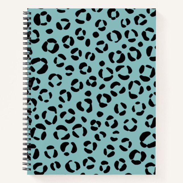 Cuaderno Estampado Animal Verde Azul (Anverso)