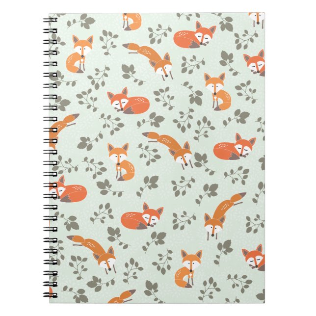 Cuaderno Estampado de flores astuto (Frente)