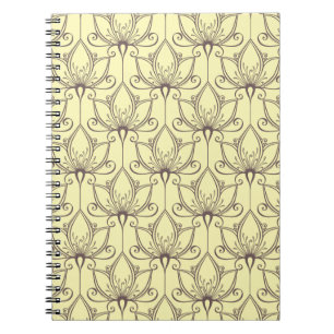 Cuaderno Estampado de flores poner crema