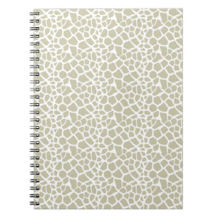 Cuaderno Estampado de girafa neutral