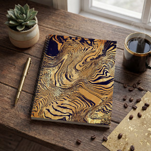 Cuaderno Estampado de leopardo animal espiral de selva feme