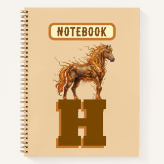 Cuaderno Estampida de Espíritu Salvaje – Arte de Caballos M