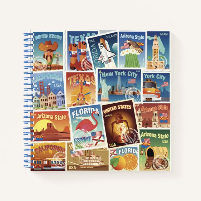 Cuaderno Estampillas de rehenes de Estados Unidos (Anverso)