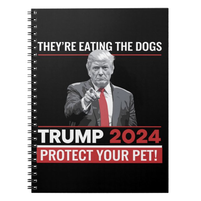 Cuaderno Están Comiendo Los Perros Debate Trump 2024  (Frente)