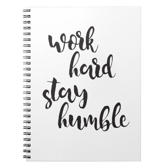 Cuaderno Estancia dura del trabajo humilde - cita mínima (Frente)