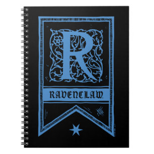 Cuaderno Estandarte con monograma de Ravenclaw de Harry Pot