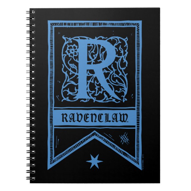 Cuaderno Estandarte con monograma de Ravenclaw de Harry Pot (Frente)