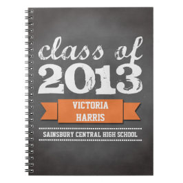 Cuaderno Estandarte de cinta naranja pizarra graduación est