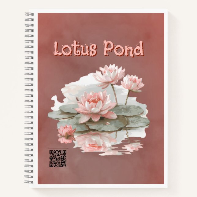 Cuaderno Estanque de Loto de Nariz Gris (Anverso)