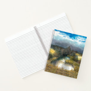 Cuaderno estanque de otoño