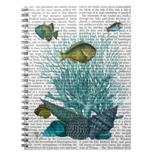 Cuaderno Estanques azules de peces y corales