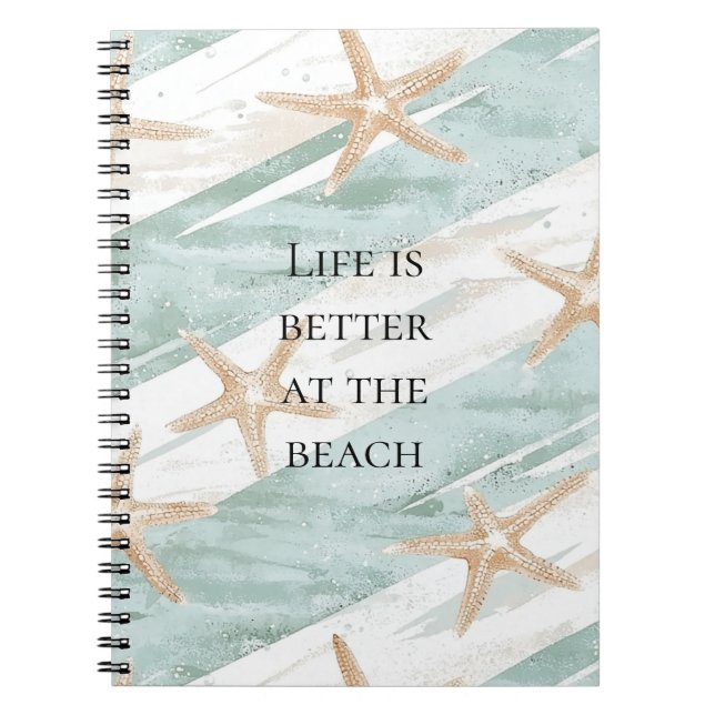 Cuaderno Estanques Starfish de Beach Aqua Mint (Frente)