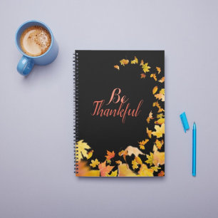 Cuaderno Estar agradecidos de que la caída del otoño deje N