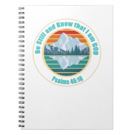 Cuaderno Estar quieto y saber que soy Dios Biblia Verse T-S