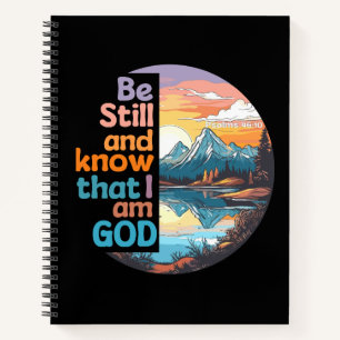 Cuaderno Estar quieto y saber que soy Dios Verso de la Bibl