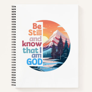 Cuaderno Estar quieto y saber que soy Dios Verso de la Bibl