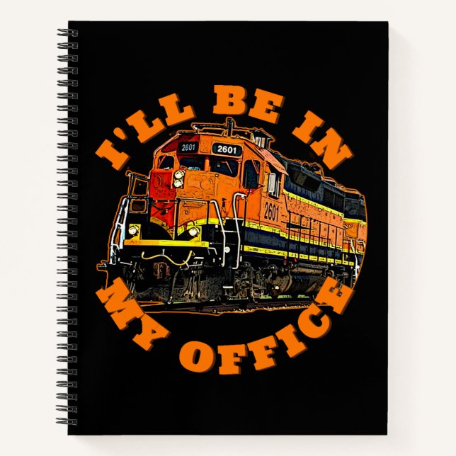 Cuaderno Estaré en mi oficina - Ferrocarril de Locomotoras  (Anverso)