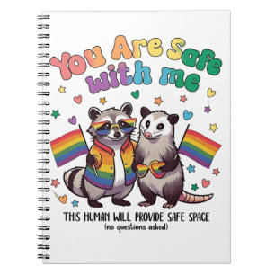 Cuaderno Estás A Salvo Conmigo, Animal LGBT Raccoon