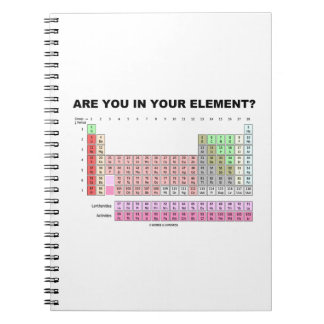 Cuaderno ¿Estás En Tu Elemento? Humor periódico en la tabla