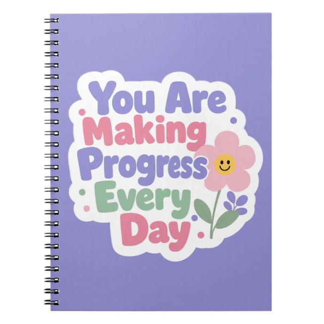 Cuaderno Estás Haciendo Progreso Cada Día (Frente)