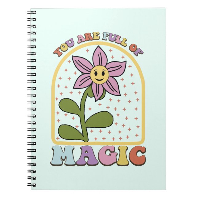 Cuaderno Estás lleno de magia: un bloc de notas (Frente)