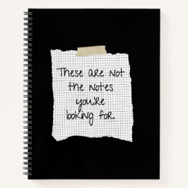 Cuaderno Estas no son las notas que estás buscando