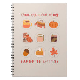Cuaderno Estas Son Algunas De Mis Cosas Favoritas.