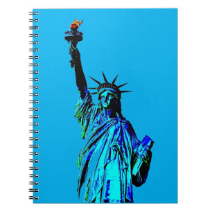 Cuaderno Estatua azul de la Dama Libertad