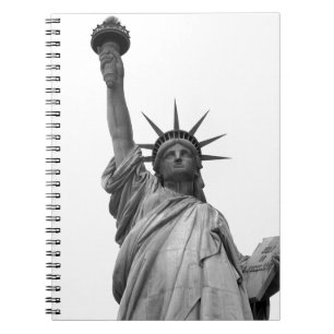 Cuaderno Estatua blanca y negra de la libertad