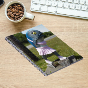 Cuaderno Estatua Chica de peces de la atracción de la carre