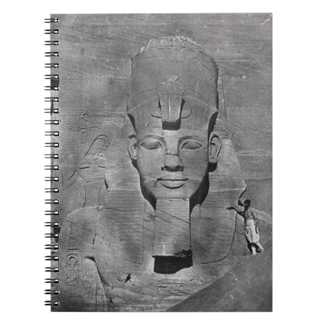 Cuaderno Estatua colosal de Ramesses II en Abu Simbel, 1850 (Frente)
